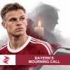 AI-generated editorial illustration: Conceptual editorial illustration for Bayern’s Mourning Call. Not a documentary photograph.